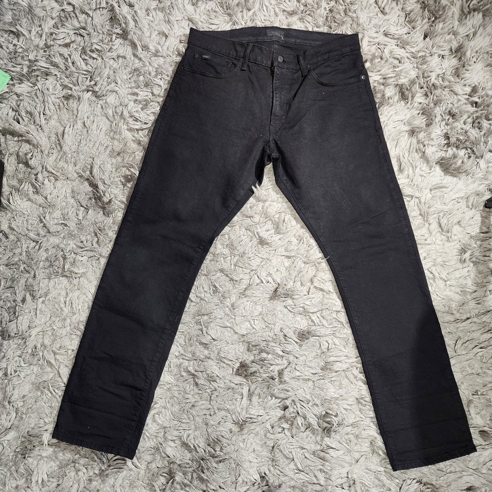 Ralph Lauren Men's Black Straight Jeans